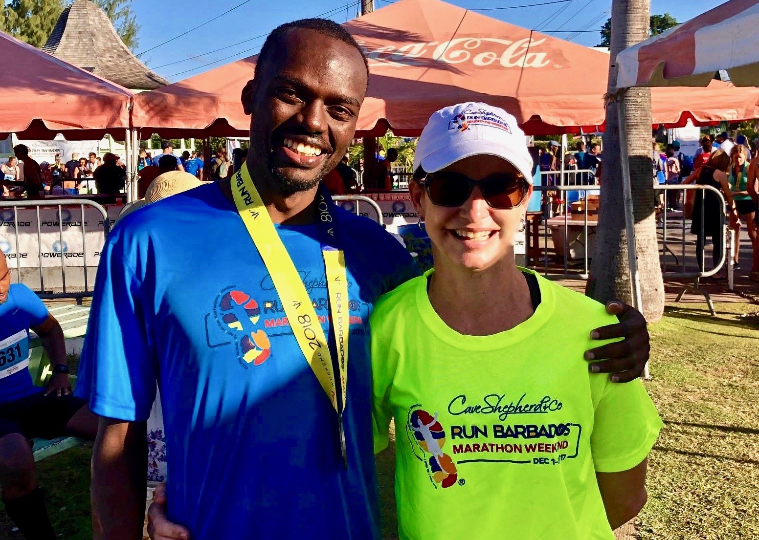 Kristina Evelyn & Yves Sikubwabo at Run Barbados 2018